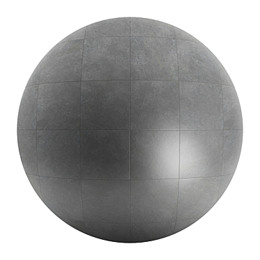 Cumulus Anthracite Concrete Tile - 4x4 Texture 3D model image 1 