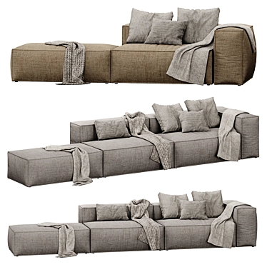 Modular Cosima Sofa: Versatile Design 3D model image 1 