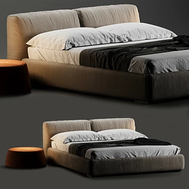 Modern Square Lomo Sofa 3D model image 1 