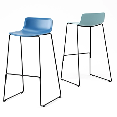 Modern Pato Stool: Sleek Design, Superior Comfort 3D model image 1 