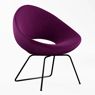 Modern Shark Lounge Chair: Comfortable and Stylish 3D model image 1 