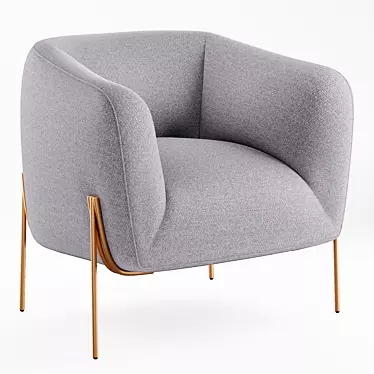 Elegant Micaela Chair: Luxurious Bliss 3D model image 1 