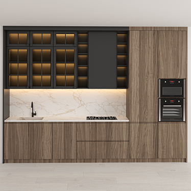 Modern Kitchen 2015: V-Ray, Corona | 3Ds Max, FBX 3D model image 1 