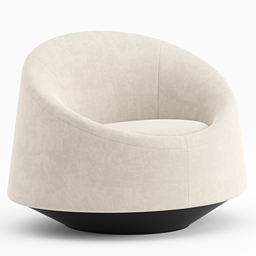 Elegant Crystal Armchair by Tacchini 3D model image 1 