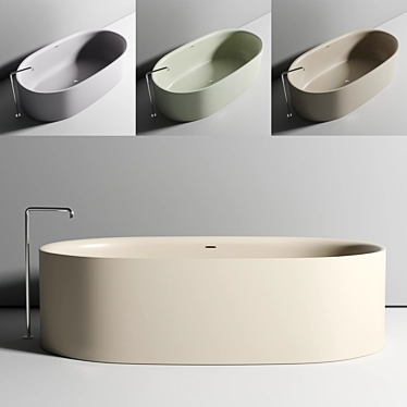 Elegant and Modern Boffi Sabbia Bathtub 3D model image 1 