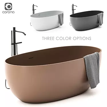 Shui Comfort Bath: Elegant Luxury for Your Bathroom 3D model image 1 