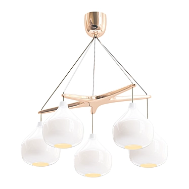 Elegant UNO Ceiling Lamp 3D model image 1 