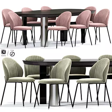 Elegant Eichholtz EN Dining Chair 3D model image 1 