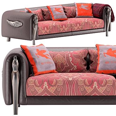 Elegant Corinto Sofa: Stylish and Comfortable 3D model image 1 