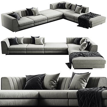 Harry Modular Sofa - Stylish and Versatile Home Furniture 3D model image 1 
