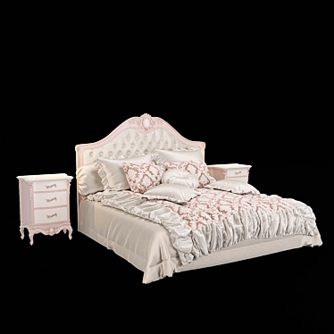 Tosato Bed 42.18: Elegant and Spacious 3D model image 1 