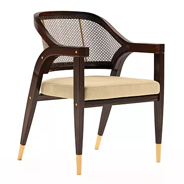 Elegant Wormley Dining Chair 3D model image 1 