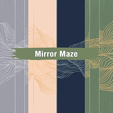 Scandinavian wallpaper Hygge Wall Mirror Maze (OM)