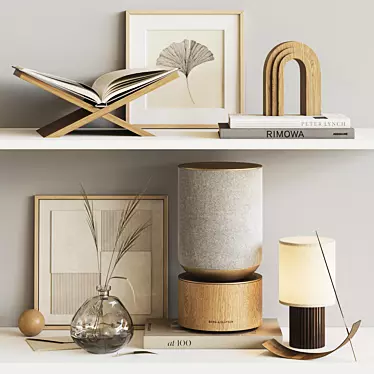 Elegant Decor Set with Bang & Olufsen Speaker 3D model image 1 