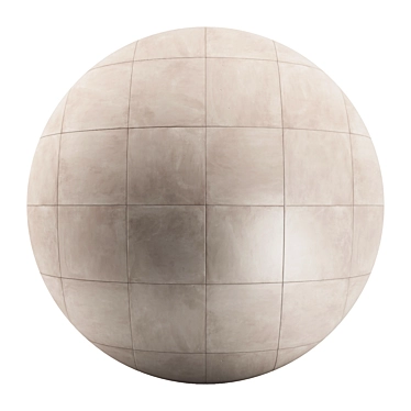 Beige Cement Tile: 12 Textures, PBR, 4k 3D model image 1 