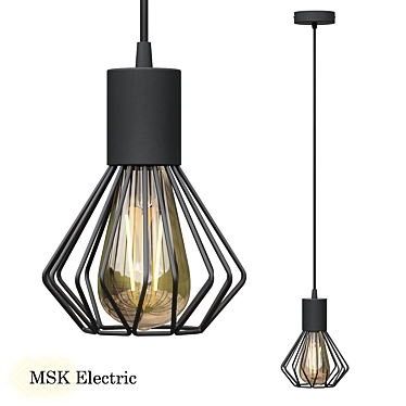 Sleek Loft Pendant Lamp 3D model image 1 