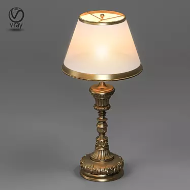 Versatile Fabric Metal Lamp 3D model image 1 