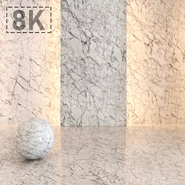 Elegant White Marble №3 3D model image 1 