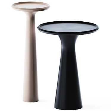 Elegant Metal Side Table: Pompano 3D model image 1 