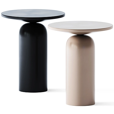Elegant Martini Side Table 3D model image 1 
