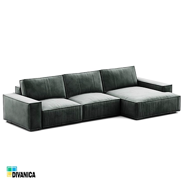Milan Premium Corner Sofa 3D model image 1 