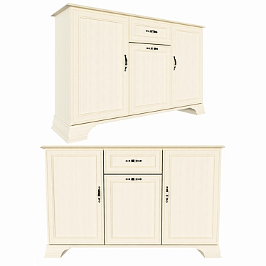 Tiffany 3D1S Chest of Drawers: Elegant Design 3D model image 1 