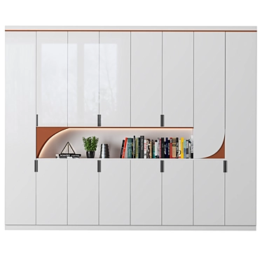 Versatile Modular Cabinet with Shelves - High-Quality Render Ready 3D model image 1 