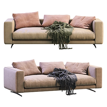 Modern Flexform Campiello Sofa 3D model image 1 
