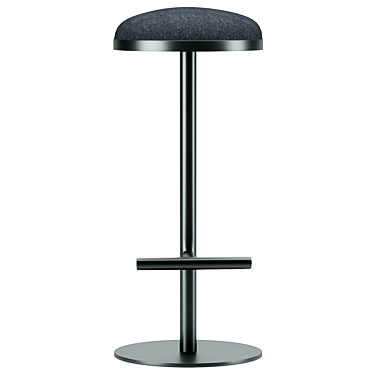 Modern Bar Stool, Medium Height 3D model image 1 