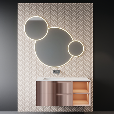 Luxury Bath Set: Stunning Design 3D model image 1 