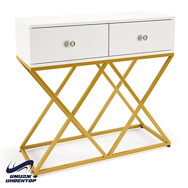 Elegant OM "Giusto" Dressing Table 3D model image 1 