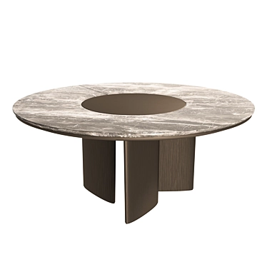 Elegant Round Dining Table 3D model image 1 