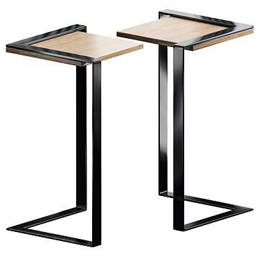 Sleek Modern Bar Stool 3D model image 1 