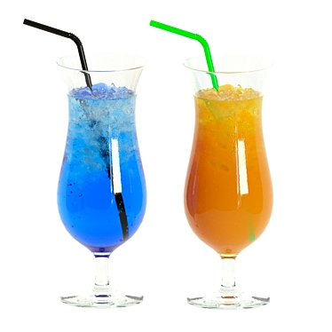 Luminous Cocktail Glass Set 3D model image 1 