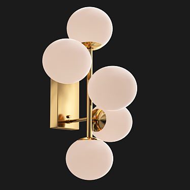 Title: Elegant Airy Wall Lamp 3D model image 1 