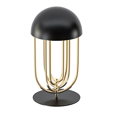Elegant Black Table Lamp by Delightfull 3D model image 1 