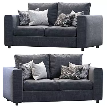 Finnala 2 Seat Sofa: Stylish & Functional 3D model image 1 