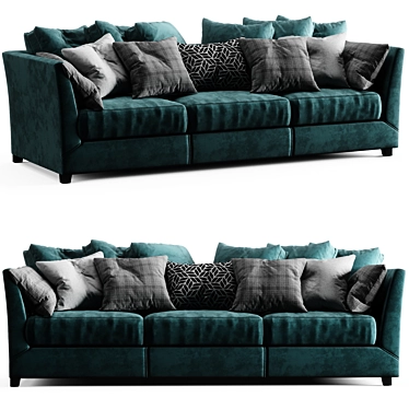 Modern Viktor Sofa: Stylish Comfort 3D model image 1 