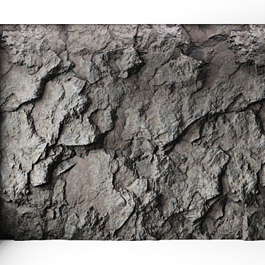 Seamless Rock Cliff Wall Texture 3D model image 1 