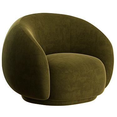 Elegant Julep Armchair: Tacchini's Perfect Blend of Style and Comfort 3D model image 1 