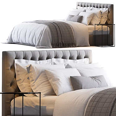 Adler Bed - Timeless Elegance 3D model image 1 
