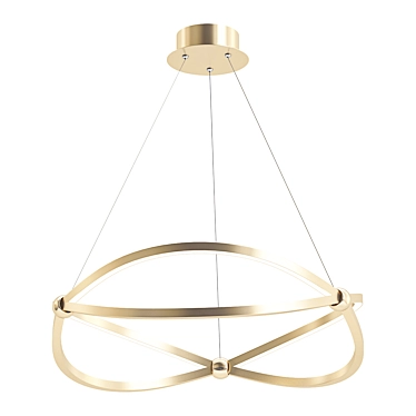 Elegant Odeon LESLA Chandelier 3D model image 1 