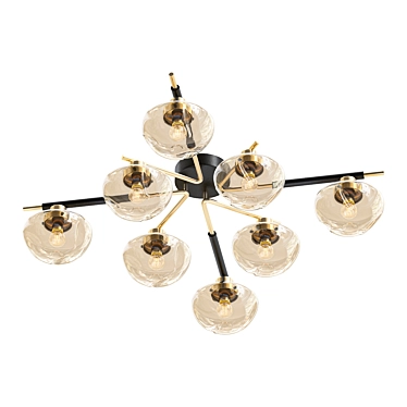 Elegant Lussole Ceiling Chandelier 3D model image 1 