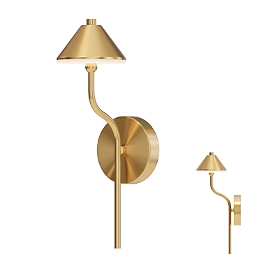 Title: Conical Wall Lamp - Lampatron GENRE 3D model image 1 