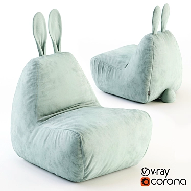 Mint Velvet Bunny Chair 3D model image 1 