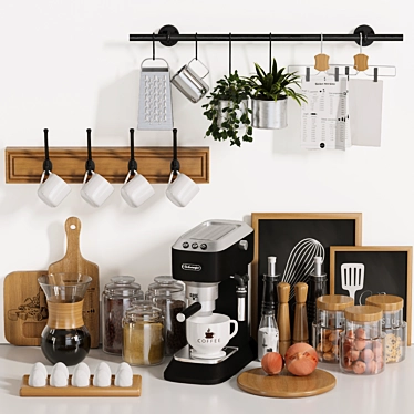 Kitchen Decorative Shelf Accessories 3D model image 1 