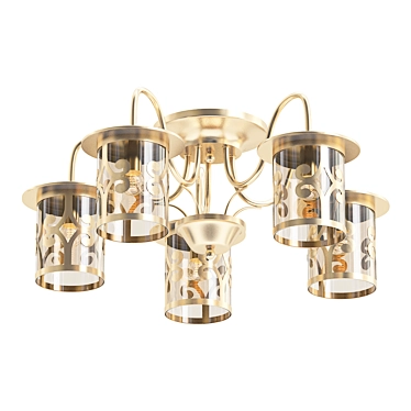 Sleek Lumion Sekvana Chandelier 3D model image 1 