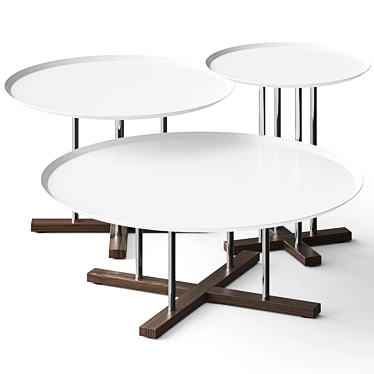 B&T Sini Coffee Tables - Modern Design with Various Sizes and Render Versions 3D model image 1 