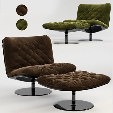 Elegant Marilyn Chair: Perfect Combination of Style and Comfort 3D model image 1 