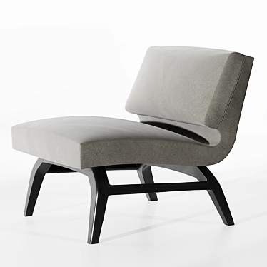 Motto Lounge Chair: Contemporary Elegance 3D model image 1 